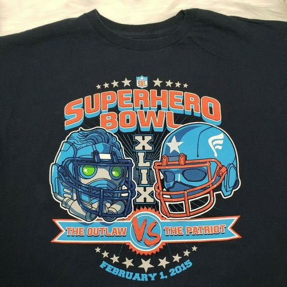TeeFury Other - Superhero Bowl XLIX The Outlaw vs The Patriot M